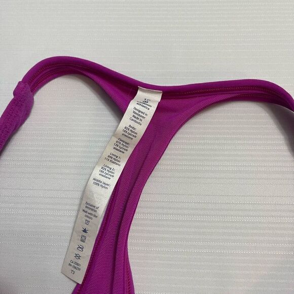 NWT Lululemon Hot Like Agni Pop Pink Purple Bra Size 10 New - Picture 3 of 5